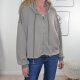 Sweatjacke Raw Cut Shorty- One size 36 bis 42