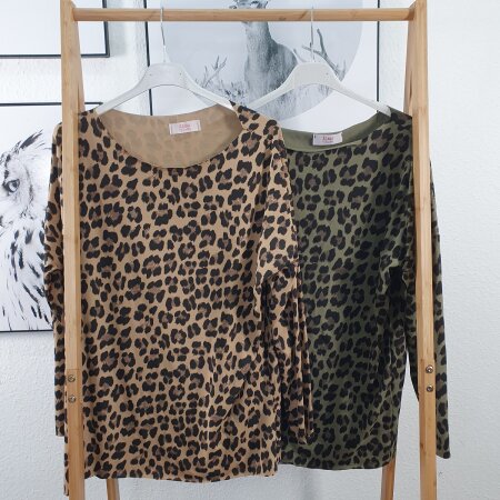 Longsleeve Animal Print- One Size 36 bis 42