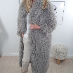 Maxi Fake Fur Mantel