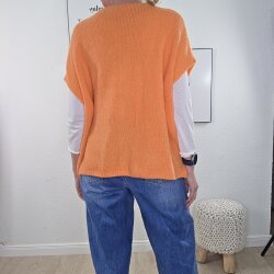 Oversized Strick Weste Fluffy- One Size 36 bis 44
