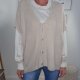 Oversized Strick Weste Fluffy- One Size 36 bis 44