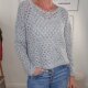 Kurzer Strickpulli Ajour- One size 36 bis 42