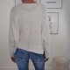 Pulli Alpaka- One Size 34 bis 42 Wollwei&szlig;