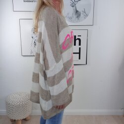 Oversized Pulli Creme de la Creme- One Size 36 bis 46