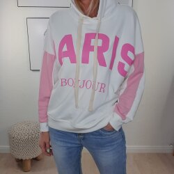 Hoodie Bonjour Paris- One Size 34 bis 42