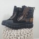 High Top Plateau Sneaker Black