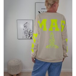 Sweatshirt Namaste- One Size Beige