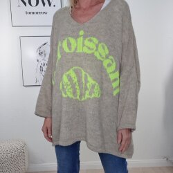 Oversized Pulli Le Croissant- One Size 36 bis 46