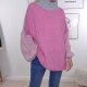 Turtle Neck Kuschel Wendepulli- One Size 36 bis 44