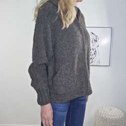 Kapuzen Jacke Alpaka- One Size 36 bis 42