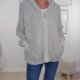 Kapuzen Jacke Alpaka- One Size 36 bis 42