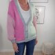 Kuschel Cardigan Tricolor- One Size 36 bis 42