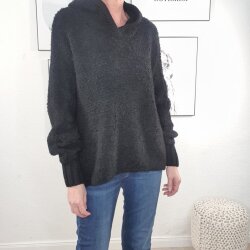 Kapuzen Pullover Alpaka- One Size 36 bis 42