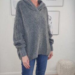 Kapuzen Pullover Alpaka- One Size 36 bis 42