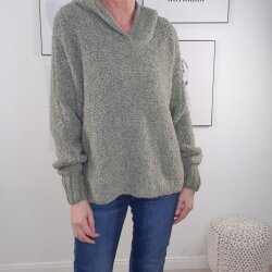 Kapuzen Pullover Alpaka- One Size 36 bis 42