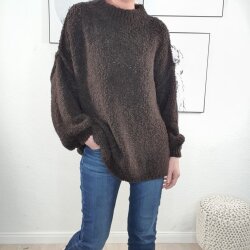 Turtle Neck Kuschel Pulli Boucle- One Size