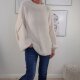 Turtle Neck Kuschel Pulli Boucle- One Size