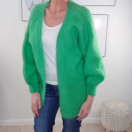 Mohair Cardigan Fluffy- One Size 34 bis 44