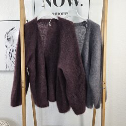 Mohair Cardigan Fluffy- One Size 34 bis 42