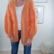 Mohair Cardigan Fluffy- One Size 34 bis 44