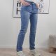 Karostar Damen Stretch Jeans mit geradem Bein, Straight Leg, 5-Pocket, mid rise, Größen M bis 4XL