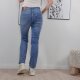 Karostar Damen Stretch Jeans mit geradem Bein, Straight Leg, 5-Pocket, mid rise, Größen M bis 4XL