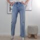 Jewelly Wide Leg Jeans| Damen Hose mit weitem Bein| Classic 5 Pocket