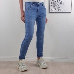 Jewelly Damen Stretch Mom Jeans| Slim Boyfriend Style|...