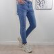 Jewelly Damen Stretch Mom Jeans| Slim Boyfriend Style| Zipper und Knopf Cosy Denim-XL