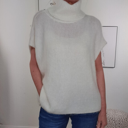 Oversized Pullunder Roll Neck- One Size Wollweiss