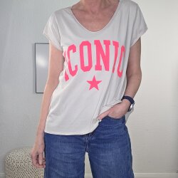 Vokuhila Shirt Iconic- One Size Hellbeige