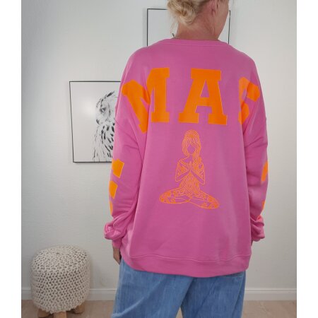 Sweatshirt Namaste- One Size Pink