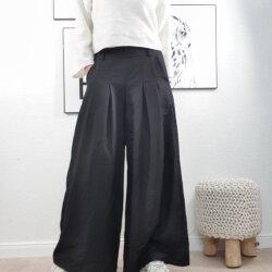 Weite Palazzo Hose Kimi- One Size Schwarz