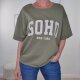 Halbarm Frottee Shirt Soho- One Size