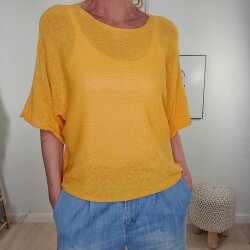 Halbarm Pulli Summer Rundhals- One Size