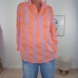 Schlupfbluse Neon Stripe- One Size