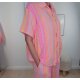 Kurzarm Musselin Bluse Ethno- One Size