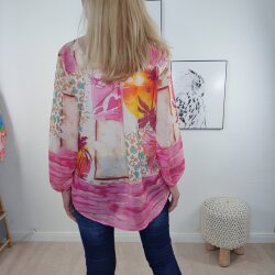 Leichte Schlupfbluse Sunset- One Size