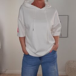 Halbarm Hoodie Soft Perfekt- One Size