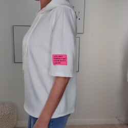 Halbarm Hoodie Soft Perfekt- One Size