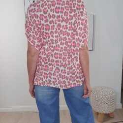 Oversized Musselin Shirt Neon Leo- One Size