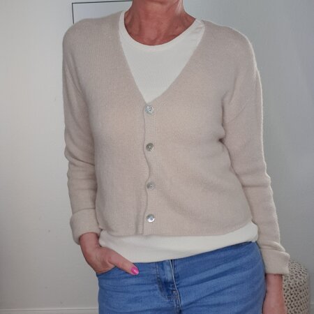 Kurzer Cardigan Alpaka- One Size