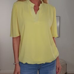 Halbarm Blusen Shirt Plissee- One Size