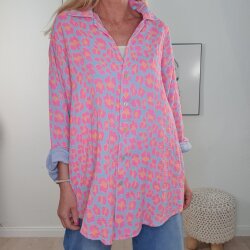 Maxi Musselin Hemd Leo- One Size