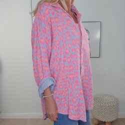 Maxi Musselin Hemd Leo- One Size