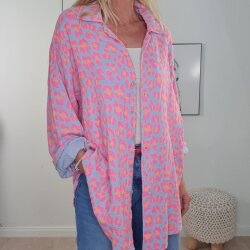 Maxi Musselin Hemd Leo- One Size