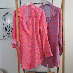 Maxi Musselin Hemd Leo- One Size