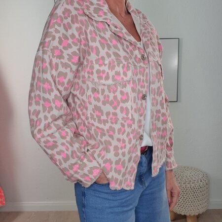 Jeans Jacke Vintage Leo- One Size