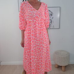 Musselin Kleid Neon Love- One Size