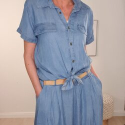 Jeansbluse zum knoten Lotta- One Size